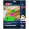 Avery Printable Shipping Labels with Sure Feed, 2" x 4", Assorted Neon Colors (Magenta, Green, Yellow), Laser & Inkjet Compatible, 150 Blank Labels Total (5978)